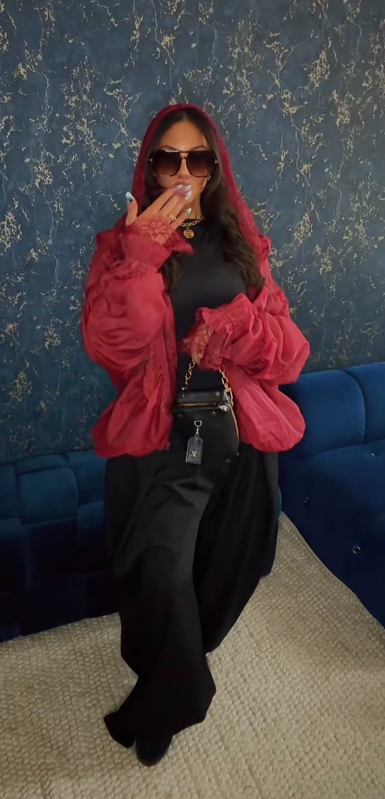 Bombers bi-matiere INES(dentelle)