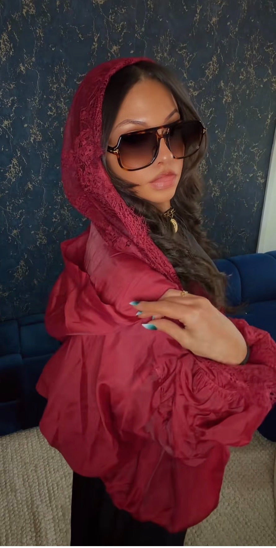 Bombers bi-matiere INES(dentelle)