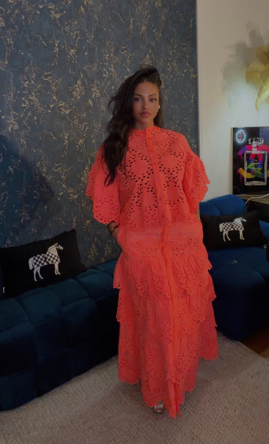 Ensemble MILLA jupe chemise (broderie anglaise)